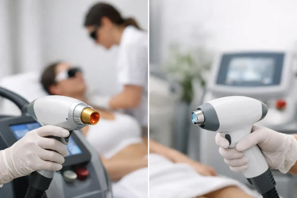 Differenza laser Alessandrite e diodo