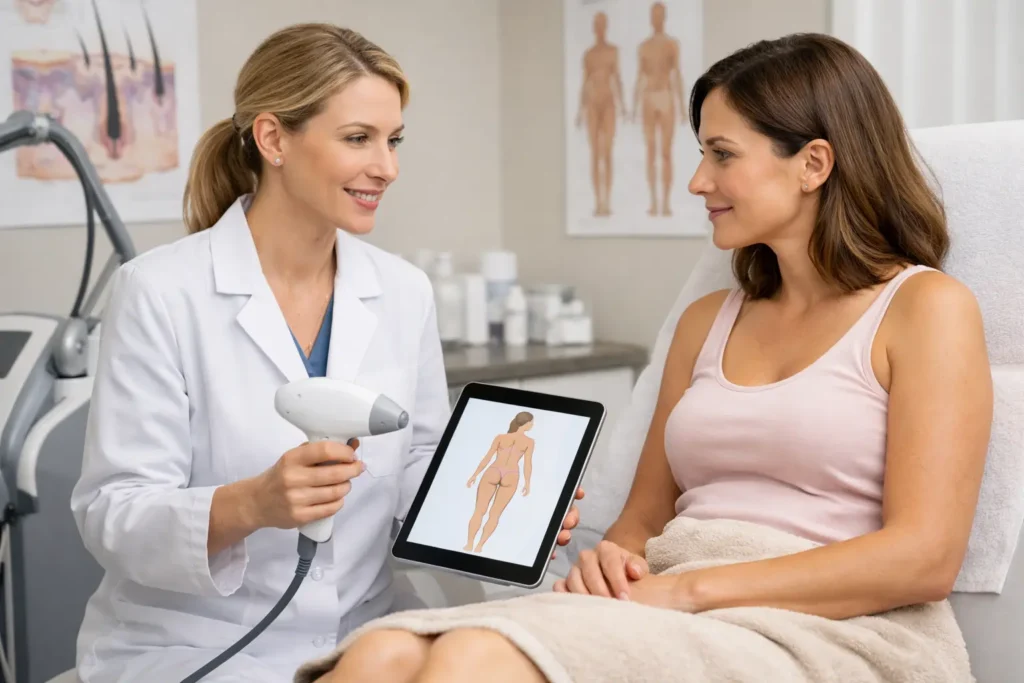 Epilazione laser zona peri areolare: si può fare?