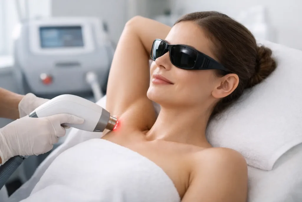 Laser ascelle donna: sedute, risultati e sicurezza
