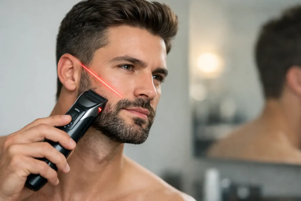 Guida laser per barba e contorni più definiti