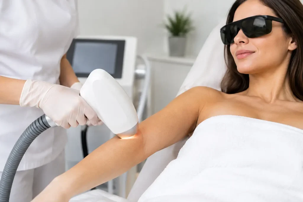 Laser braccia: risultati, sedute e preparazione